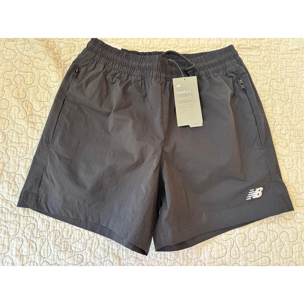 New Balance Mens 5" Inseam Athletic Shorts Black Size Small